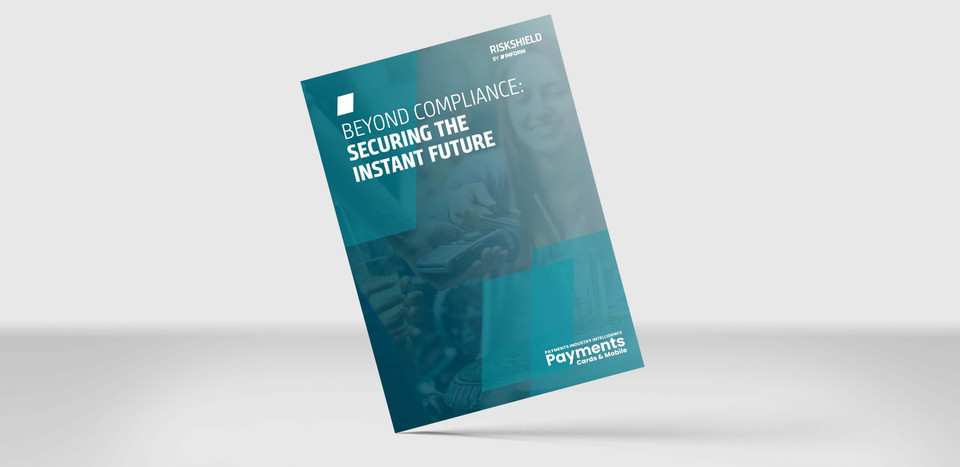 Mockup of our white paper "Beyond Compliance: Securing the Instant Future" about Instant Payments